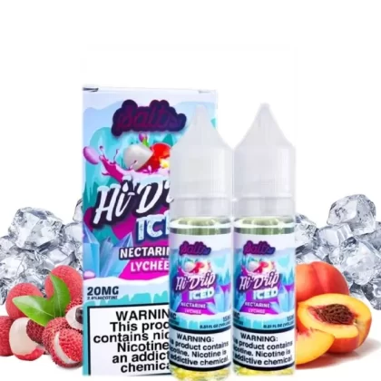 ICED NECTARINE LYCHEE HI-DRIP SALTS 30ML - Vapebar Pk