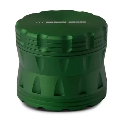 Human Grade Aluminum Grinder 2.5″ 4pc – 2A - Color#Black>Green>Gunmetal>Light Blue>Red