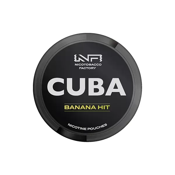 CUBA Black Nicotine Pouches Banana Hit - Strength#43mg