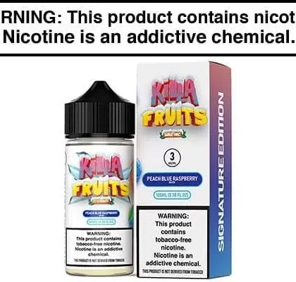 PEACH BLUE RASPBERRY ICE BY KILLA FRUITS 100ML - Vapejuice