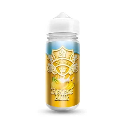 Banana Milk 100ml Shortfill Eliquid by 21 Salutes
