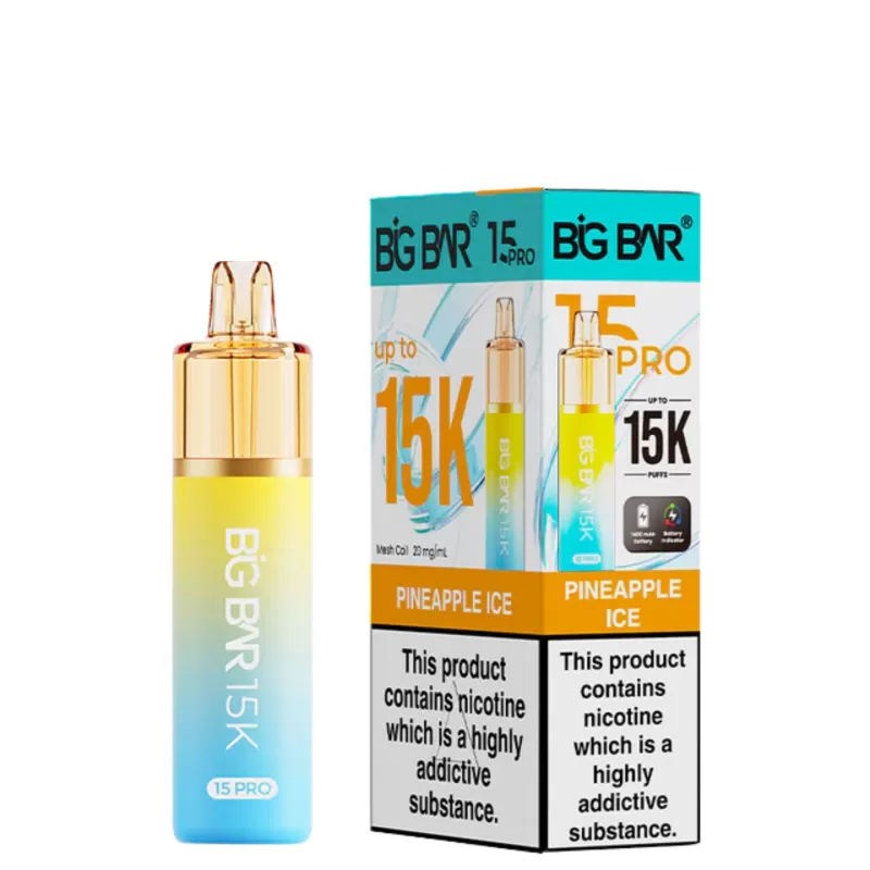 20mg (2%) Big Bar 15k Pro Prefilled Pod Vape Kit - Vape Co - Image 3