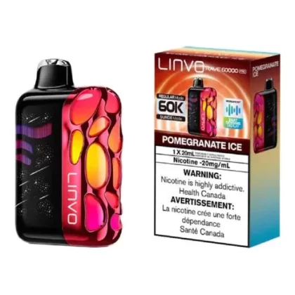 Linvo Rave 60K Disposable Vape – 20 ML – Pomegranate Ice