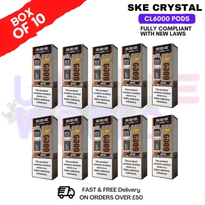 Cola Ice SKE Crystal CL6000 Prefilled Pod Box Of 10