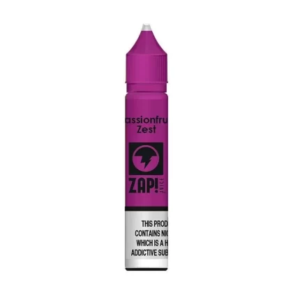 PASSIONFRUIT ZEST NICOTINE SALT E-LIQUID BY ZAP! - Nicotine Strength#10ml Bottle - 10mg Nicotine>10ml Bottle - 20mg Nicotine