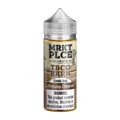 MRKTPLCE - “TBCO BARN” Kentucky Tobacco - 100ML E-Liquid - 0MG