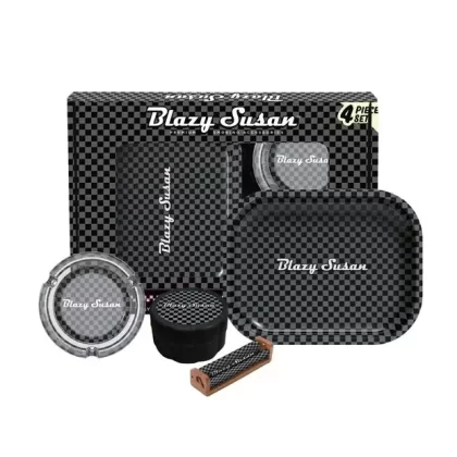 Blazy Susan Smoker’s Kit 4pc. – Carbon Black