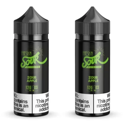 Fresh N Sour Zour Apple 2 Bottle Bundle - Vape Product, Vape Product