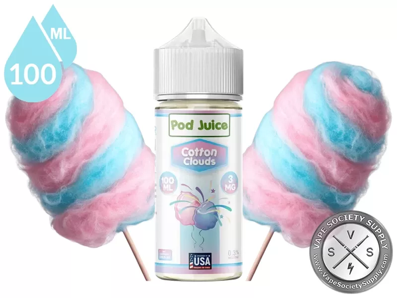 Cotton Clouds Pod Juice 100ml - Vape Product, Vape Product