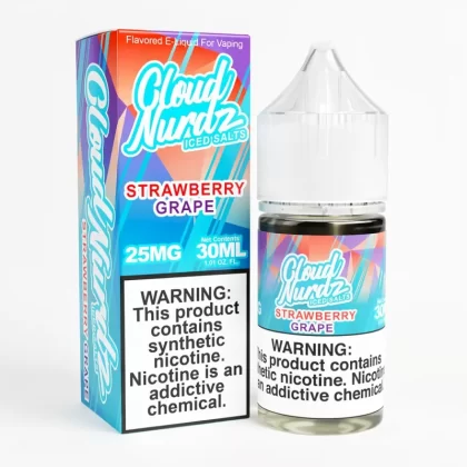 ICED Strawberry Grape SALT – Cloud Nurdz – 30mL Menthol Salt