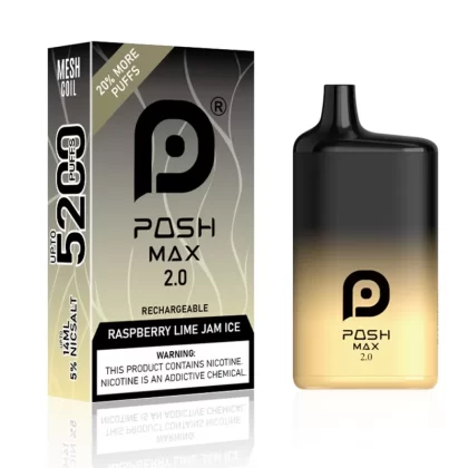 POSH MAX 2.0 Raspberry Lime Jam Ice 5200 Puffs