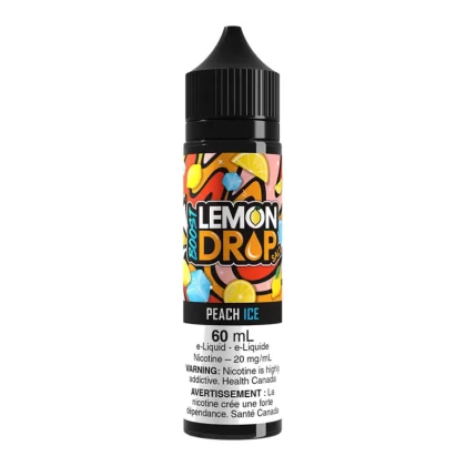 Lemon Drop Boost Salt Nic E-Liquid - Peach Ice 60ml - 20mg/ml