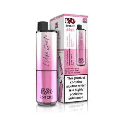 IVG 2400 4 in 1 Vape – Retro Edition
