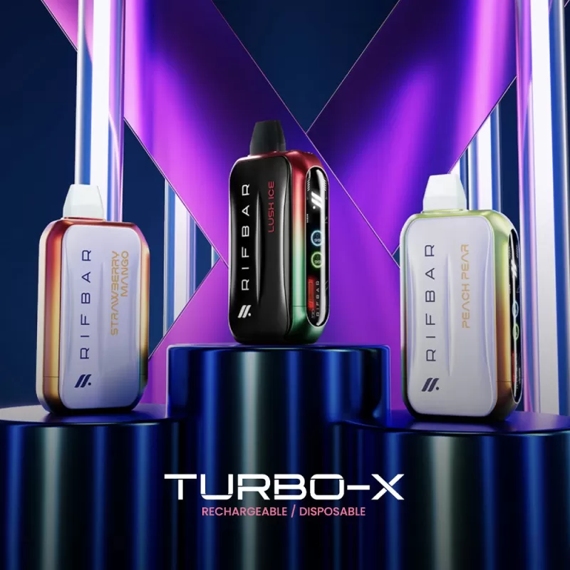 RIFBAR Turbo X 25K Rechargeable Disposable Device – 25000 Puffs - Pride Punch