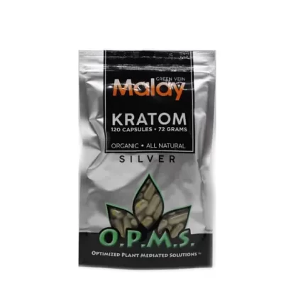 OPMS Silver Green Vein Malay Capsules - Discountvapepen