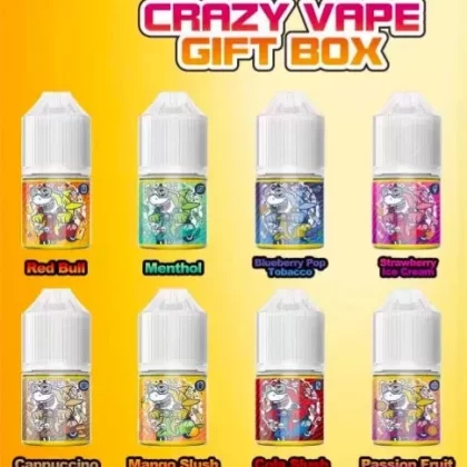 Original Crazy Vape Full Flavor Nicotine Salt Vape E-Juice Set ( Limited Edition) 5ml 35mg 10 Bottles ( )