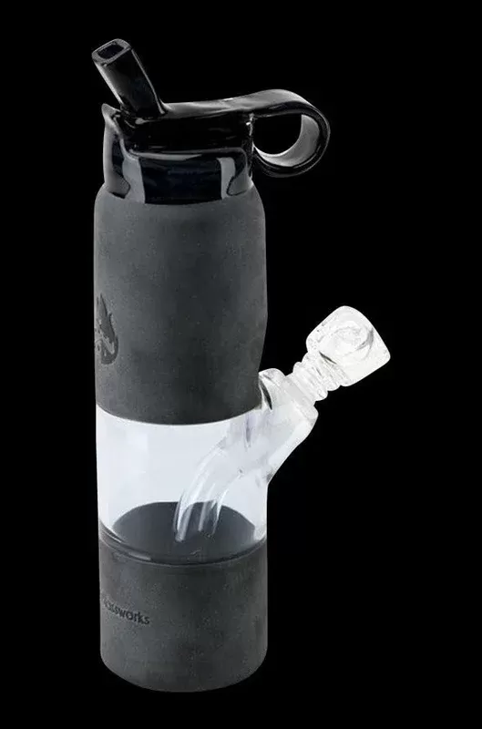 Water Bottle Mini Rig – Black