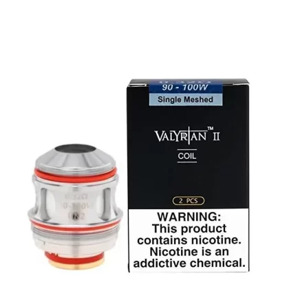 UWELL VALYRIAN 2 REPLACEMENT VAPE COILS - Option#0.14 Ohm (Dual Mesh) - Two Pack>0.15 Ohm (Quad Coil) - Two Pack>0.16 Ohm (Triple Mesh) - Two Pack>0.32 Ohm (Single Mesh) - Two Pack