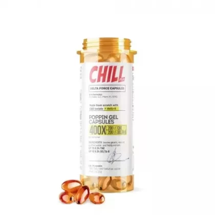 20mg D8, CBD Isolate Capsules – 20ct – Chill Plus - Ejuicewarehouse