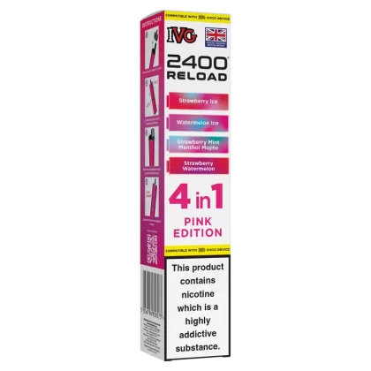 Pink Edition IVG 2400 Refill Pods - 20mg - Vape Product (330CF4)