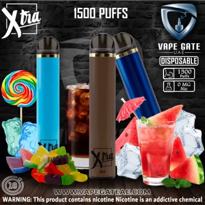 PUFF XTRA Disposable Vaporiser - 1500 puffs (0 mg) - Naked Pleasure - Pineapple