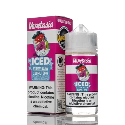 Vapetasia - ICED Straw Guaw - 100ml - 3mg