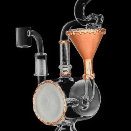 Faux Metal Barrel Recycler Rig - Vape Store