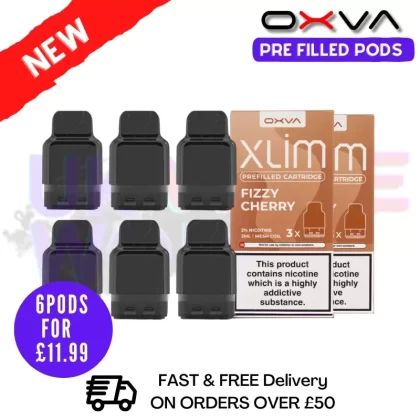 Fizzy Cherry Oxva Xlim Flavoured Pre-filled Pod Cartridges – £1.69