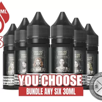 Suicide Bunny Salt Bundle 6x30ml (180ml)