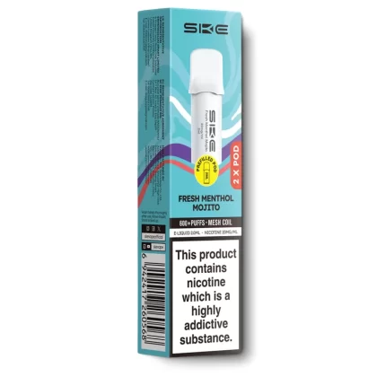 Fresh Menthol Mojito SKE 600 Pro Pods - 20 mg/ml, 10 mg/ml