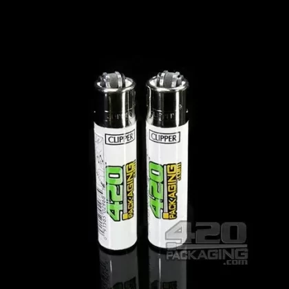 Clipper Lighter White 420Packaging Logo 48/Box