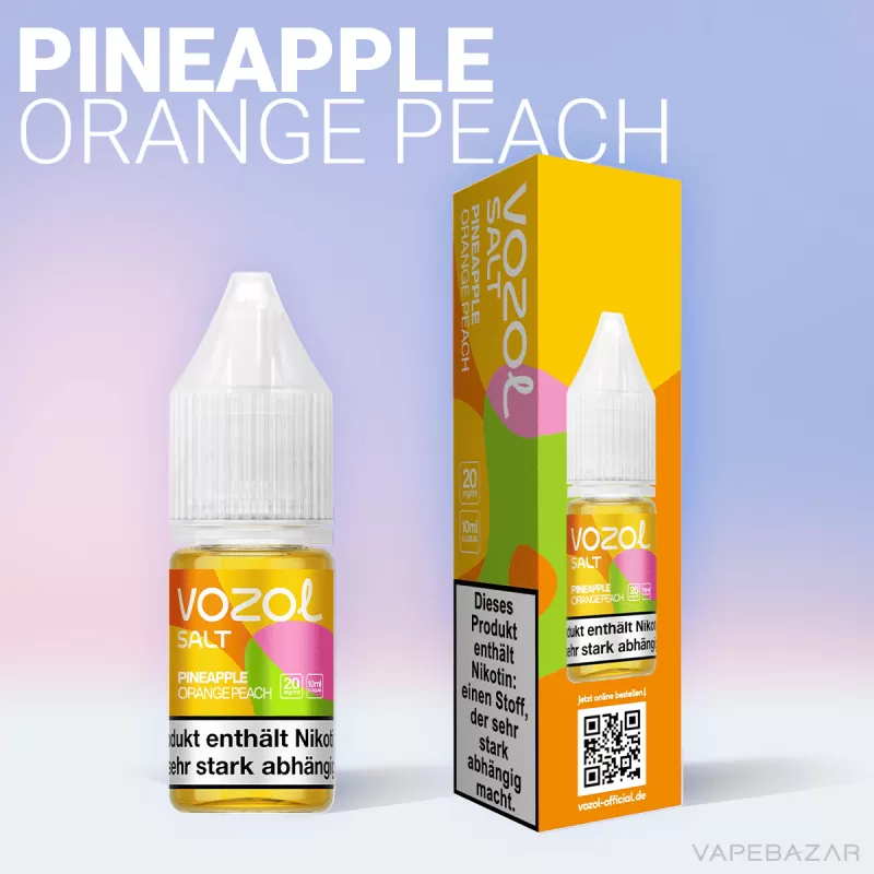 Vozol Liquid – Pineapple Orange Peach - 14,5mg/ml, 20mg/ml - Image 2
