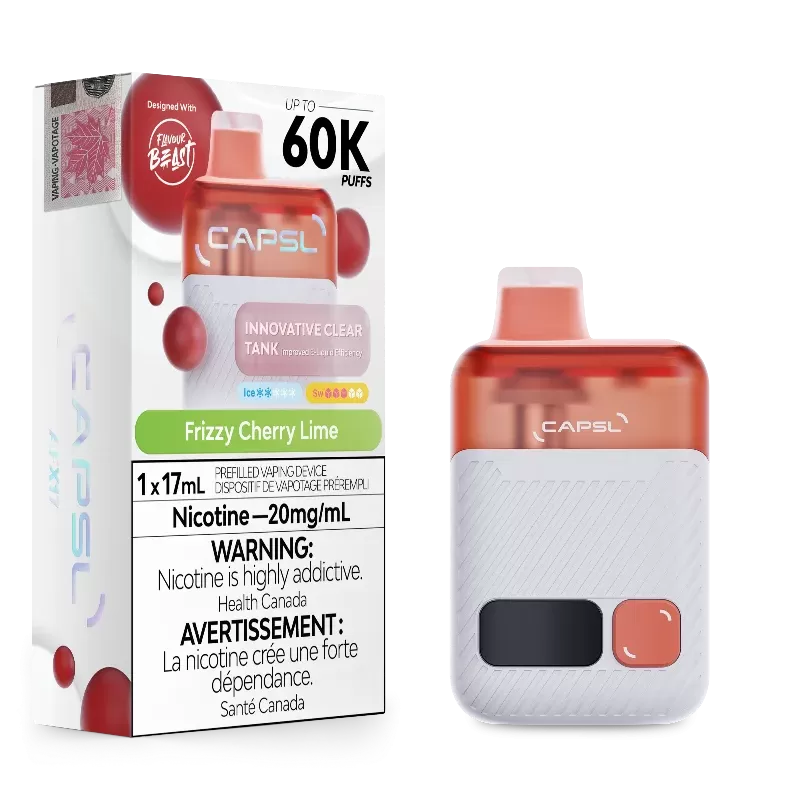 CAPSL 60k Frizzy Cherry Lime Disposable Vape by Flavour Beast