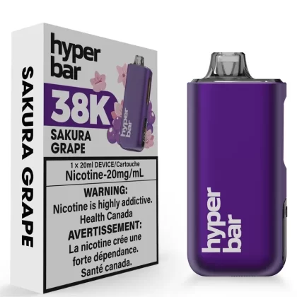 Hyperbar BE38000 Disposable Vape – Sakura Grape