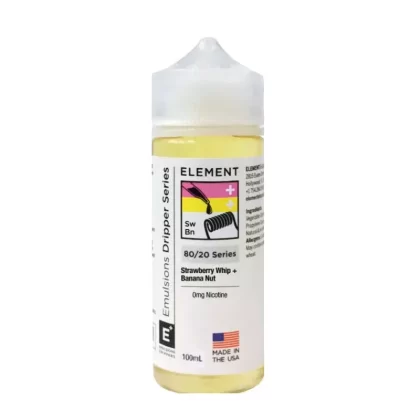 STRAWBERRY WHIP & BANANA NUT BY ELEMENT 100ML 80VG