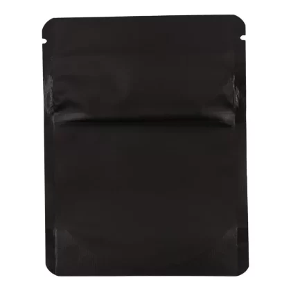 Bag King Child-Resistant Clear Front Mylar Bag | 1 gram - Choose Color#Matte Black>Matte White~Choose Price Tier#Single Unit (Less Than Pack Qty)>Pack of 50 (Bulk Discount Pricing)