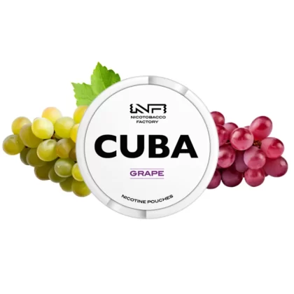 Woreczki nikotynowe CUBA WHITE 16mg – Grape Snus AKCYZA