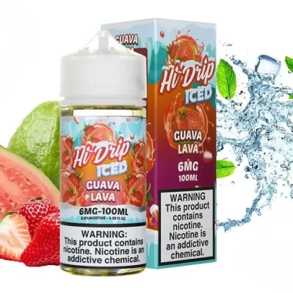 ICED GUAVA LAVA HI-DRIP E-LIQUIDS 100ML - Vape Product, Vape Product