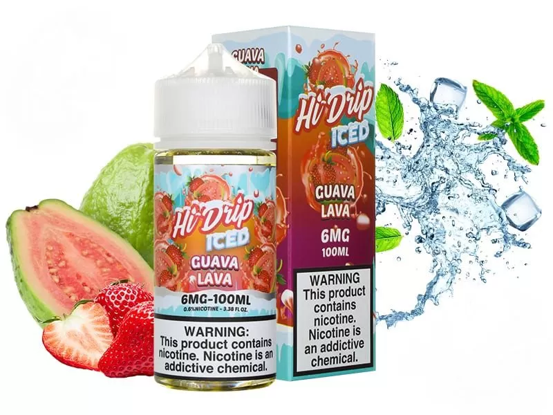 ICED GUAVA LAVA HI-DRIP E-LIQUIDS 100ML - Vape Product, Vape Product
