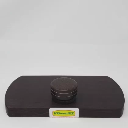 9ml Black Glass Container with Wenge Black Top by PhattPiggie