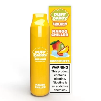 Puff Daddy 6000 Puffs Disposable Vape Kit 14ml Mango Chiller