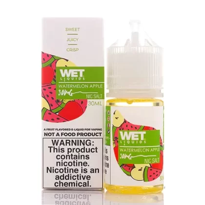 WET LIQUIDS Watermelon Apple SaltNic – 30 ml - Vapebazaar Pk
