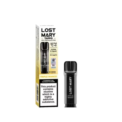 Triple Mango Lost Mary Tappo Pods 2pk, 20mg – Packs of 5 or 10