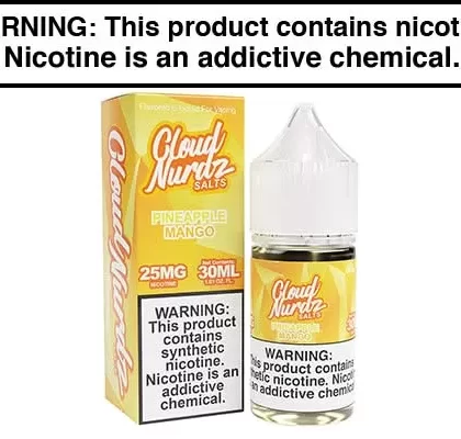 PINEAPPLE MANGO BY CLOUD NURDZ SALT 30ML - Vapejuice