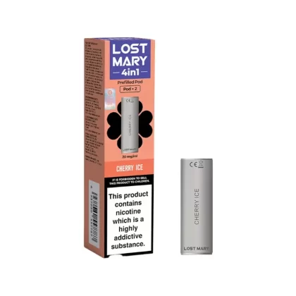 Lost Mary 4in1 Cherry Ice Pods (2 Pack) - Nicotine Strength#20mg