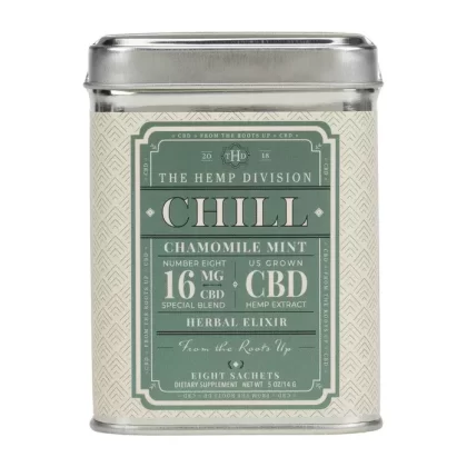 The Hemp Division Chill 8 CT Sachets – Chamomile Mint – 16 MG CBD - Ejuicewarehouse