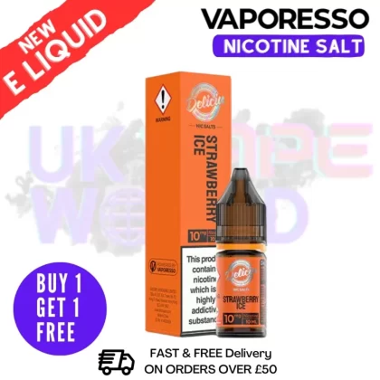 Vaporesso Deliciu Strawberry ICE Nic Salt E-Liquid - Ecigpremium
