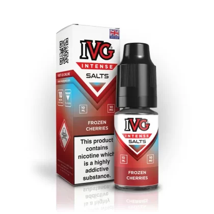 IVG Intense Nic Salt E Liquid Frozen Cherries - Nicotine strength#20mg>10mg