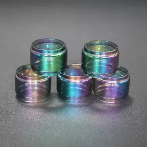Voopoo Drag 4 , M100S Kit With Uforce-L Tank RTA Atomizer Replacement Rainbow Multicolor Fat Vape Glass Tank Tube