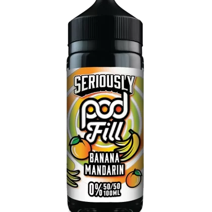 Banana Mandarin Pod Fill E Liquid 100ml – 50VG - Vapestorm Co
